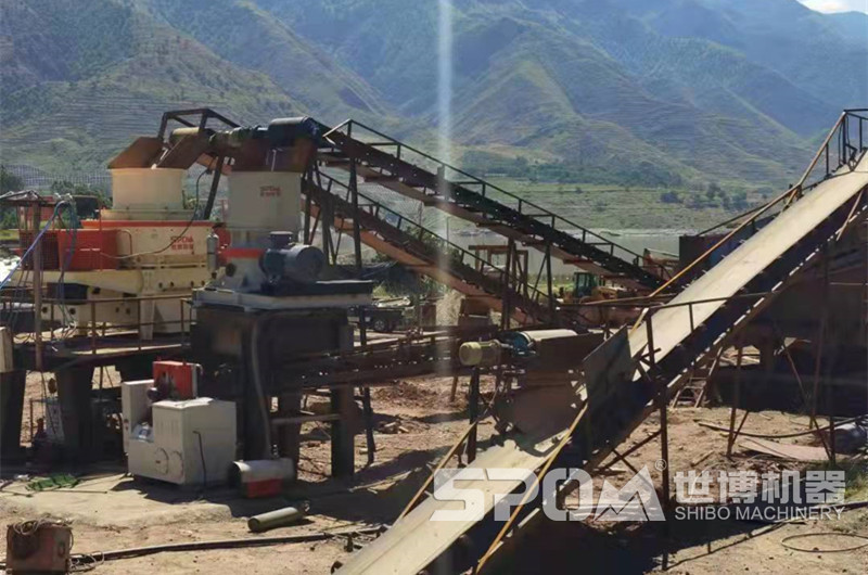 河卵石破碎制砂設(shè)備，圓錐破碎機、沖擊式制砂機